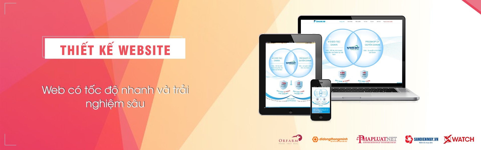 Website có tốc độ nhanh và trải nghiệm sâu